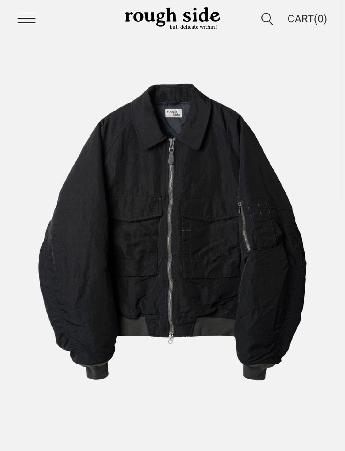 러프사이드 플라이트 점퍼 블랙 상품이미지1