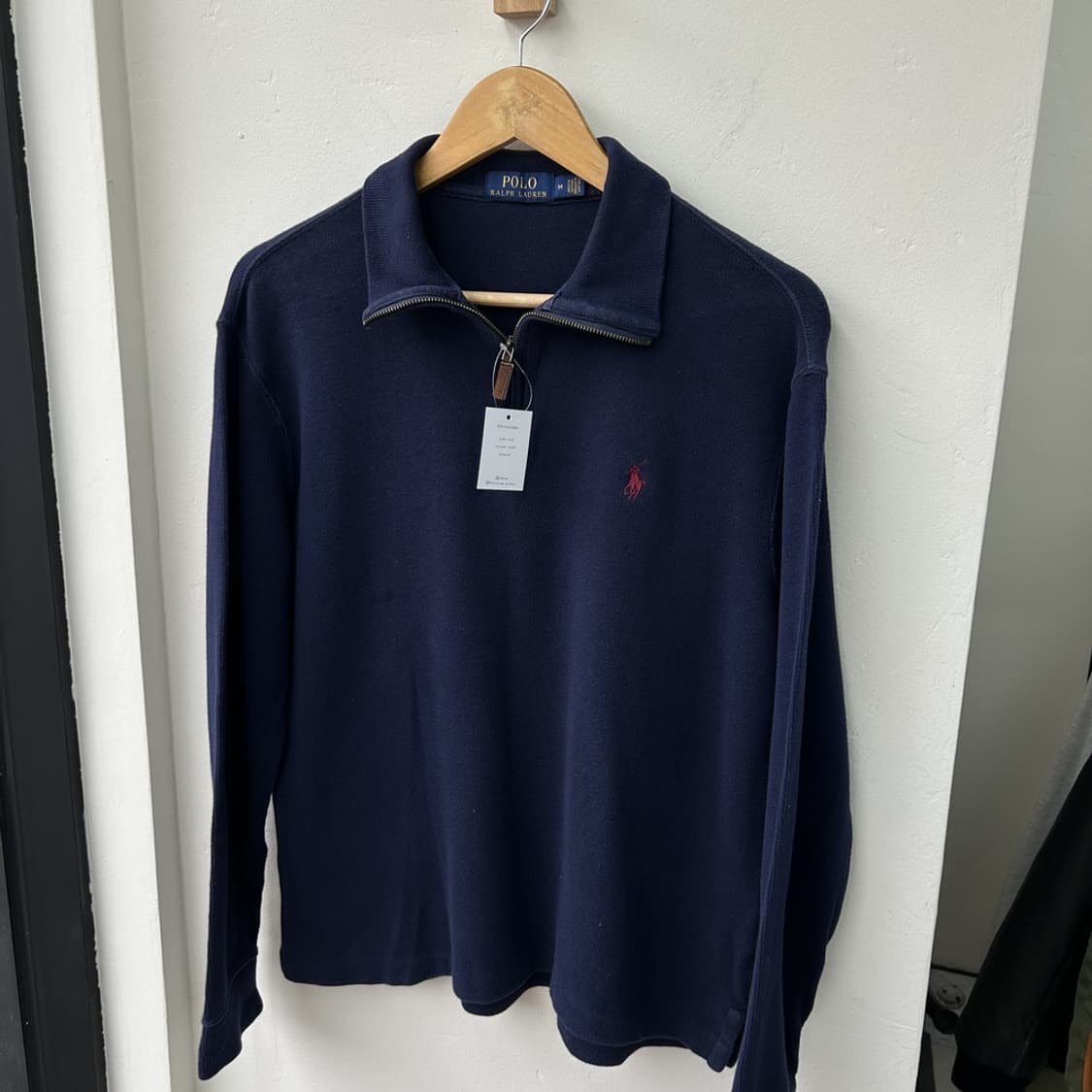 15897 - 폴로 랄프로렌 네이비 반집업 니트 상품이미지2