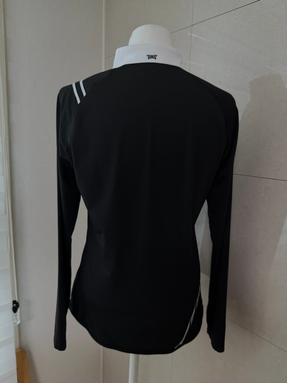 PXG 블랙 긴팔 카라 티셔츠 M 상품이미지3