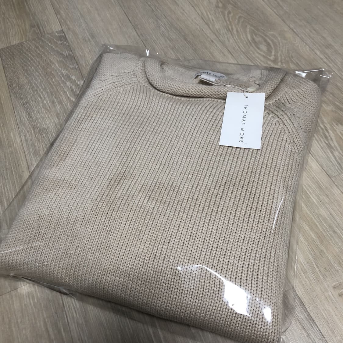 (L) 새상품 토마스모어 THOMAS MORE 메리노울 롤넥 롤링 폴라  상품이미지10