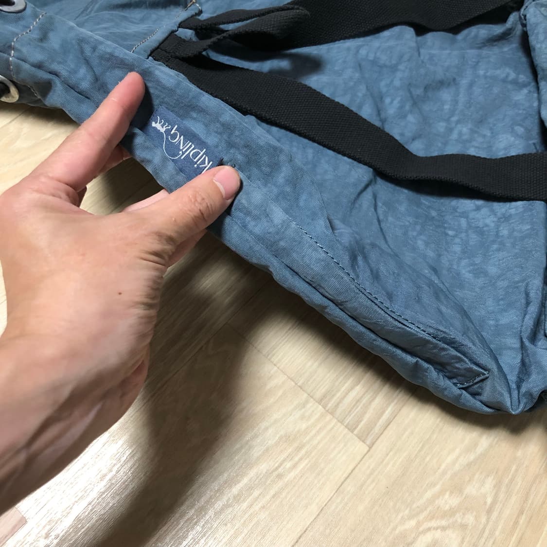 (ONE SIZE) 키플링 Y2K 허니비 복조리 백팩 파스텔 블루 키플링 상품이미지8