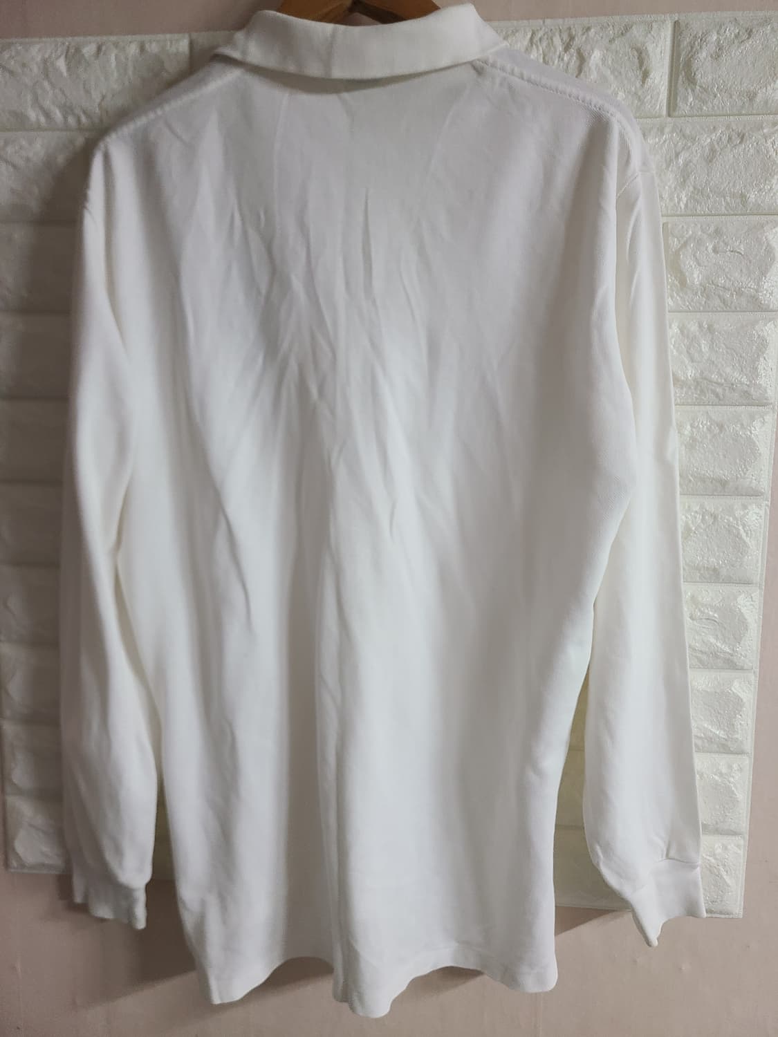 폴로 랄프로렌 화이트 긴팔 카라티(실100-105) 상품이미지6