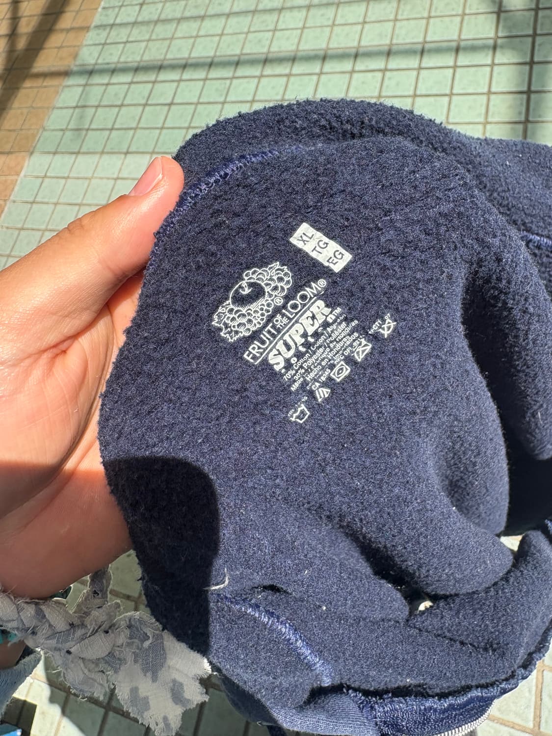 프루트오브더룸 sun run 후드집업 xl 상품이미지3