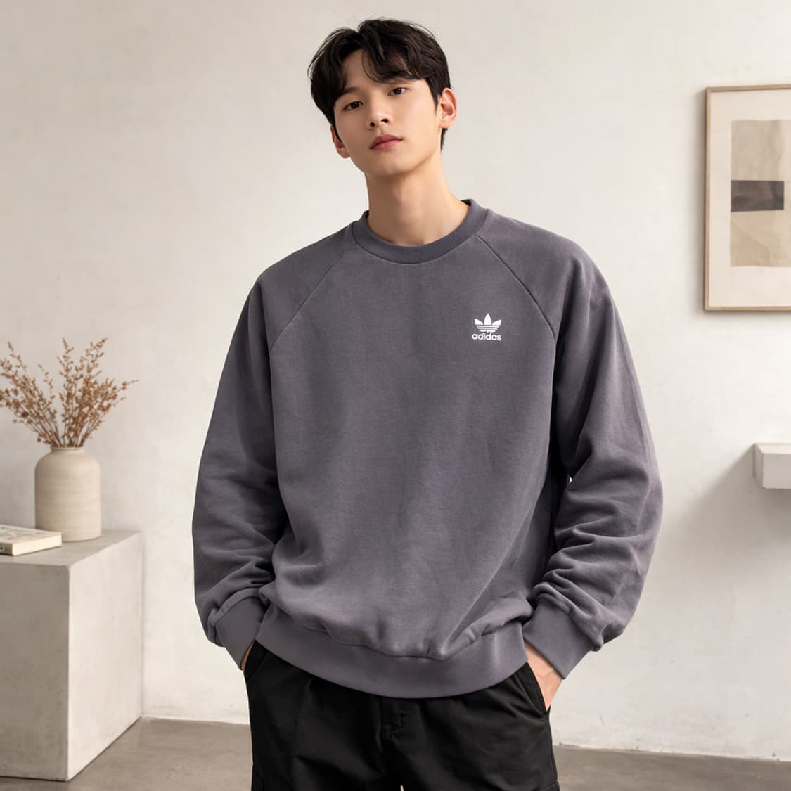 아디다스 오리지널 에센셜 크루넥 맨투맨 상품이미지1