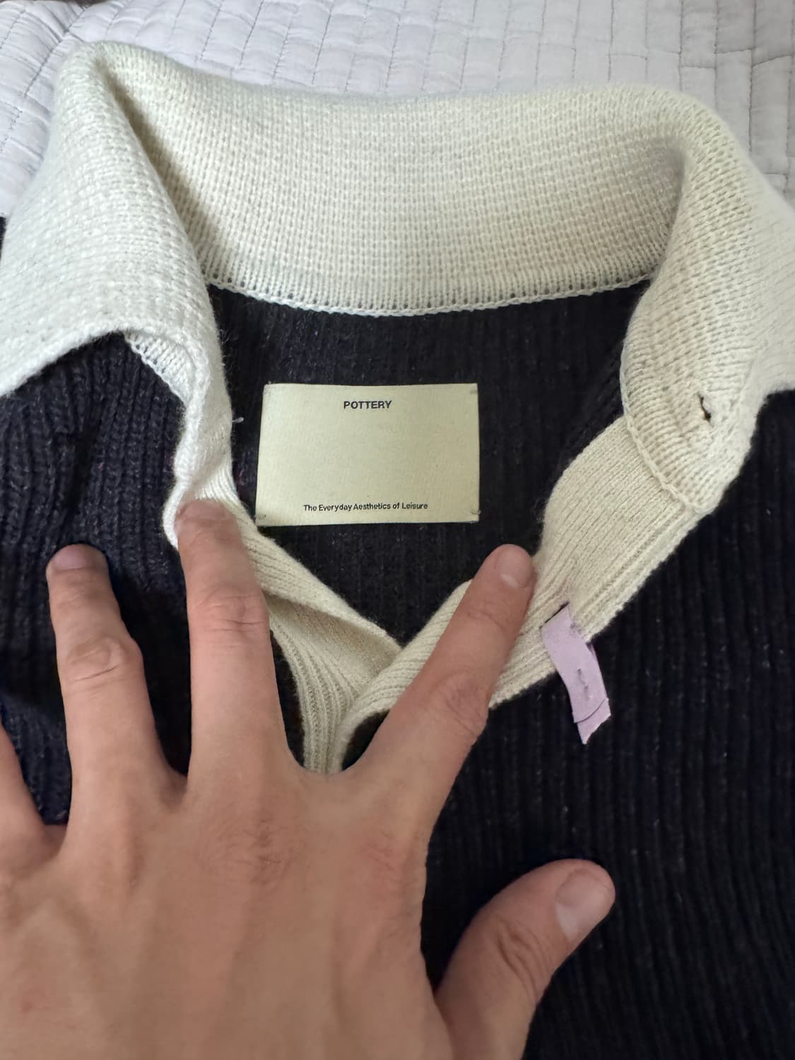 포터리 / 럭비 니트 네이비 / 3 상품이미지3