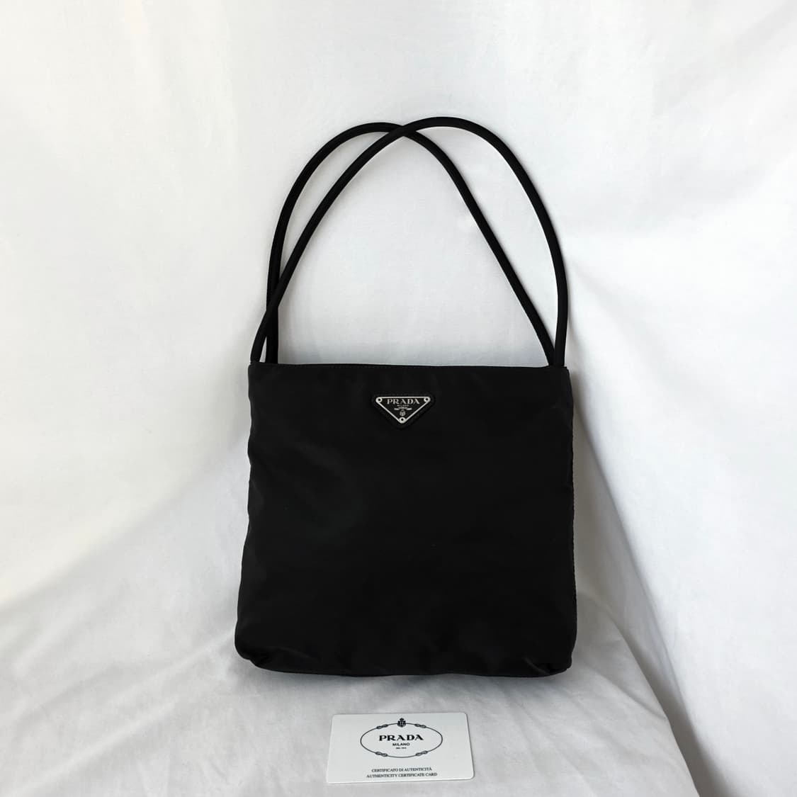 [정품 PRADA] 프라다 두줄 나일론 토트백 스몰 상품이미지8