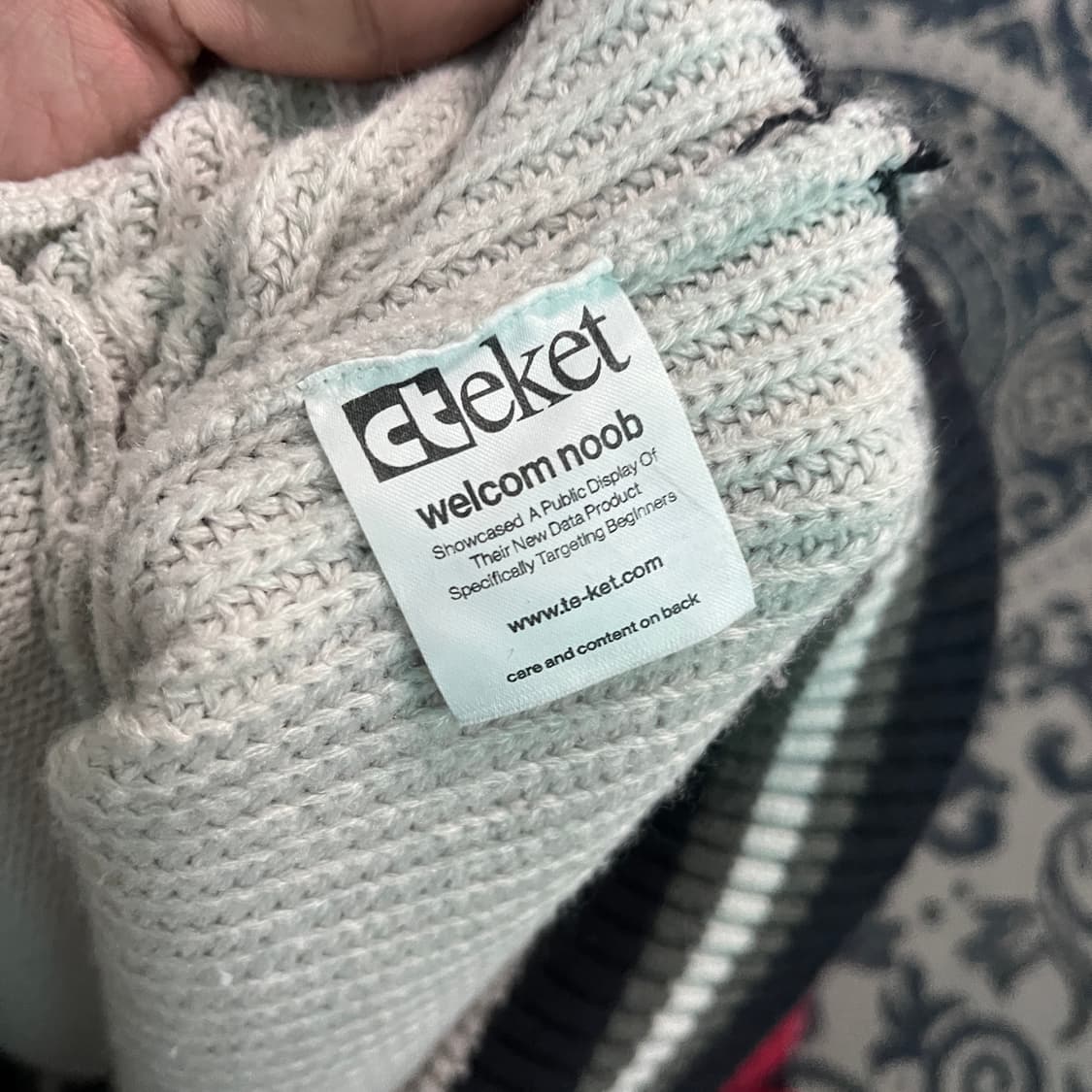 M 테켓 니트 집업 후드/W2687 상품이미지5