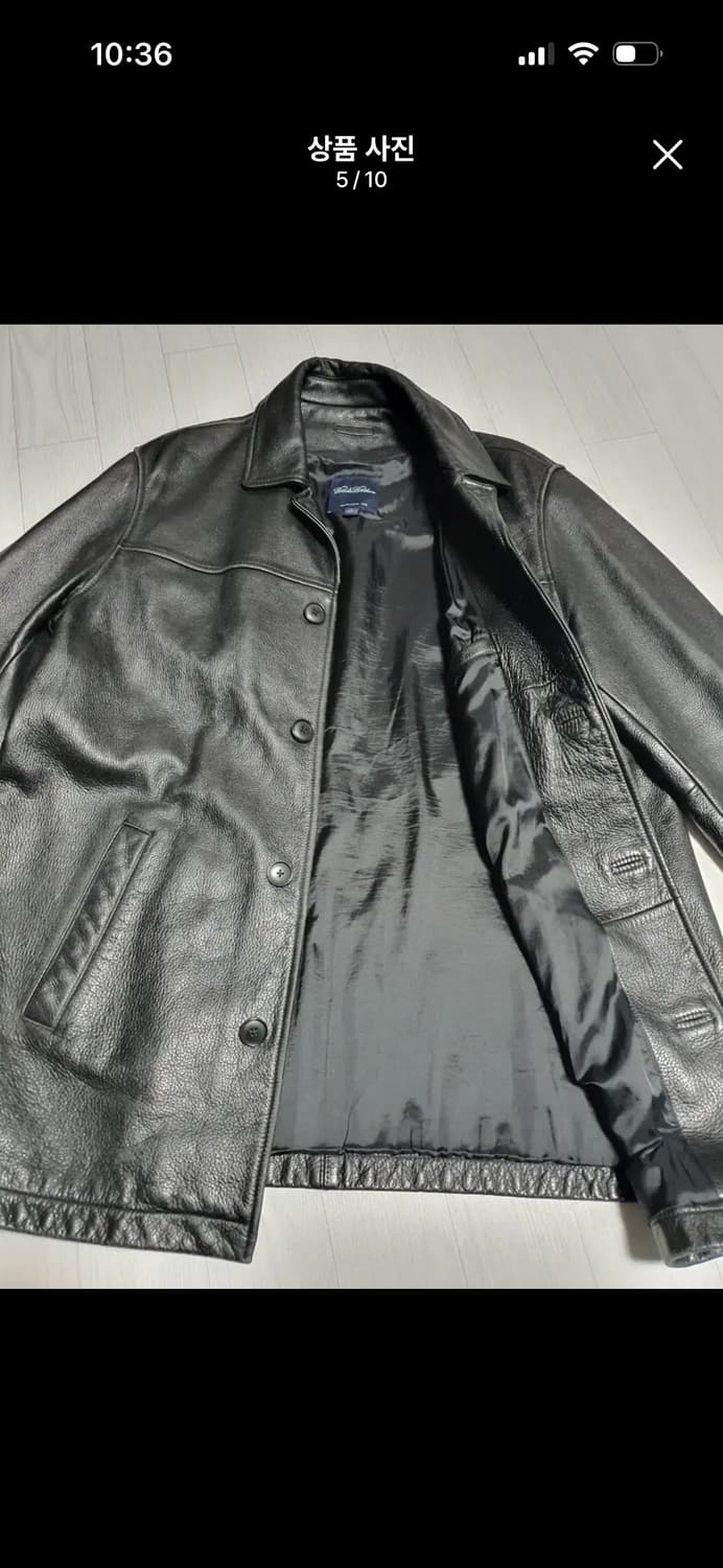 브룩스브라더스 가죽 카코트 M 상품이미지5