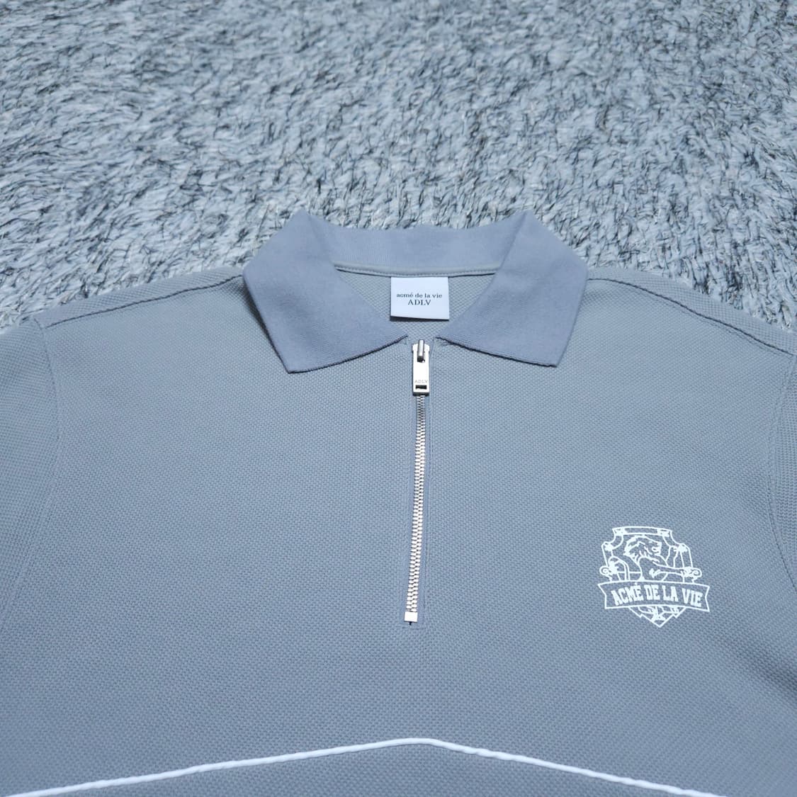 아크메드라비) 1사이즈(L) 남자 반집업 카라맨투맨 / 왕눈이샵 상품이미지3