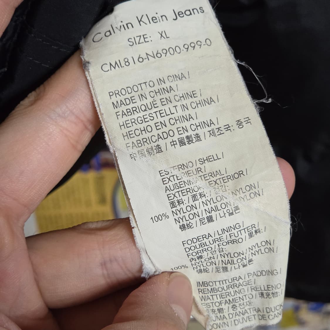 캘빈 클라인 빅 지퍼 포켓 블랙 덕다운 패딩 상품이미지10