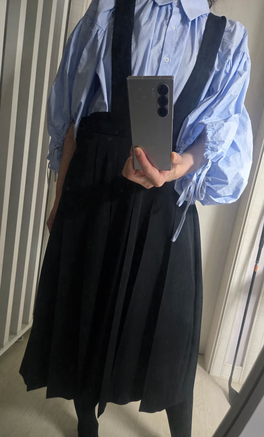 꼼데가르송 걸 2025fw 서스펜더  플리츠 스커트 상품이미지7