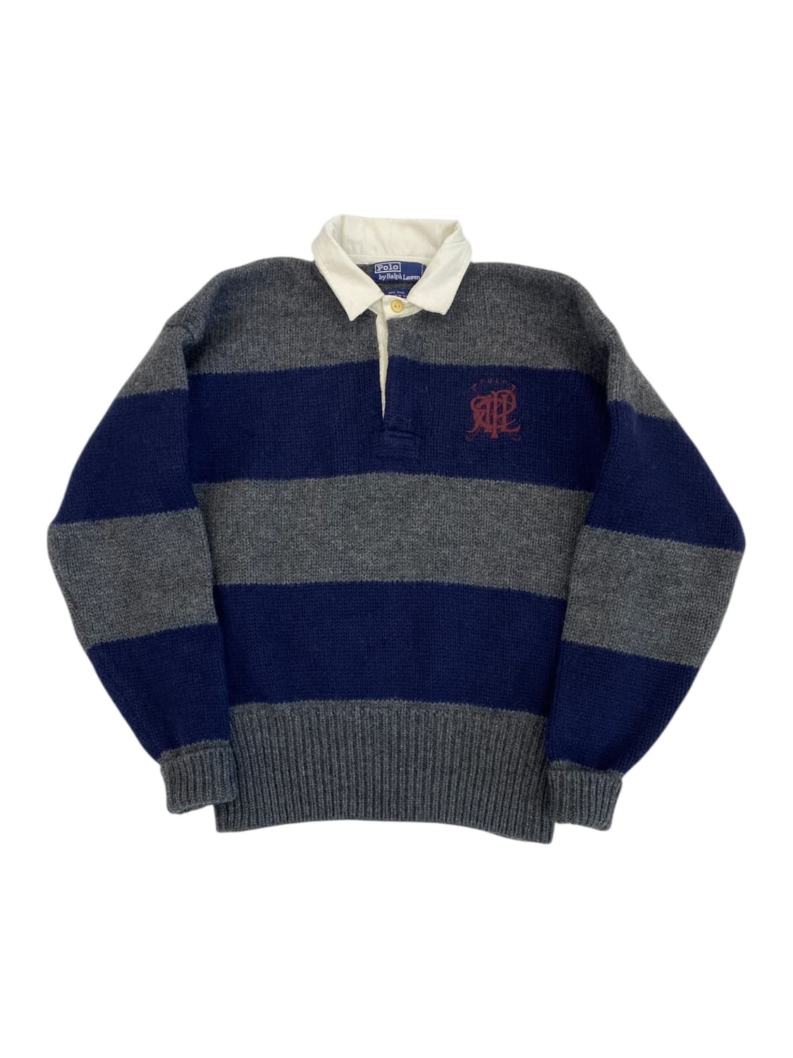 80's 폴로 헤비 울 럭비 셔츠 상품이미지1