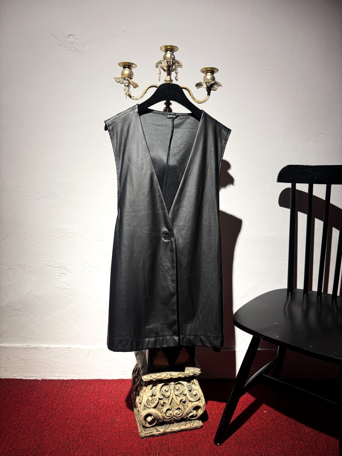 fake Leather Vest 상품이미지2