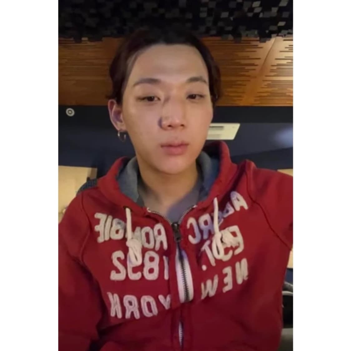 아베크롬비 로고 써멀 헤비 후드집업 상품이미지2