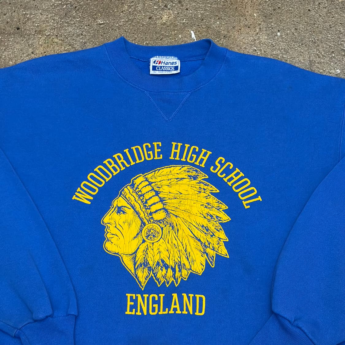 90s Made in USA 미국 빈티지 헤인즈 인디언 맨투맨 상품이미지3