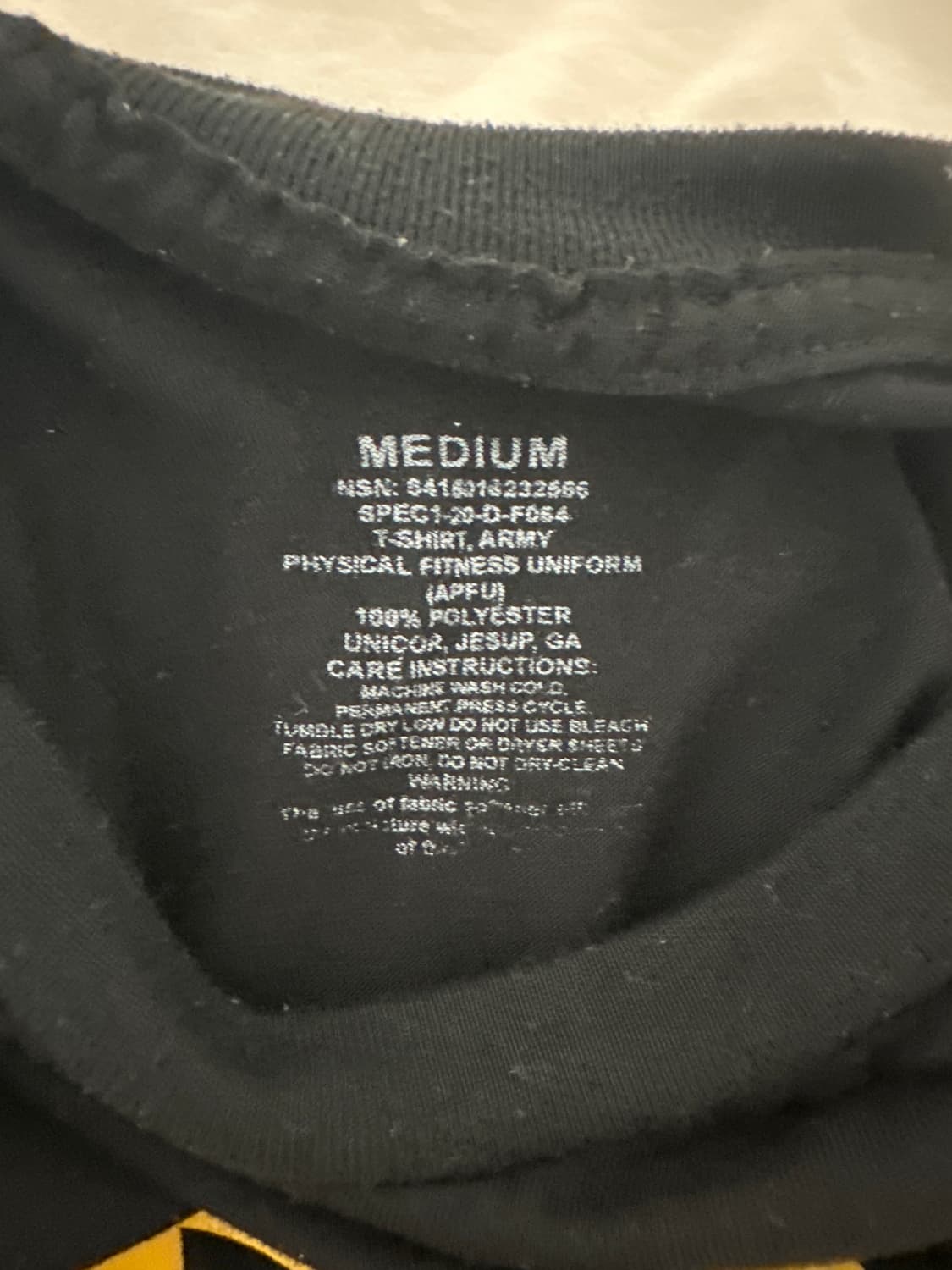 미군 피티복 반팔 상의 상품이미지3