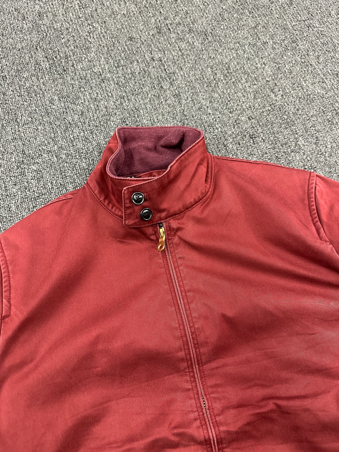 M) 빔즈 헤링턴 블루종 자켓 버건디 상품이미지3