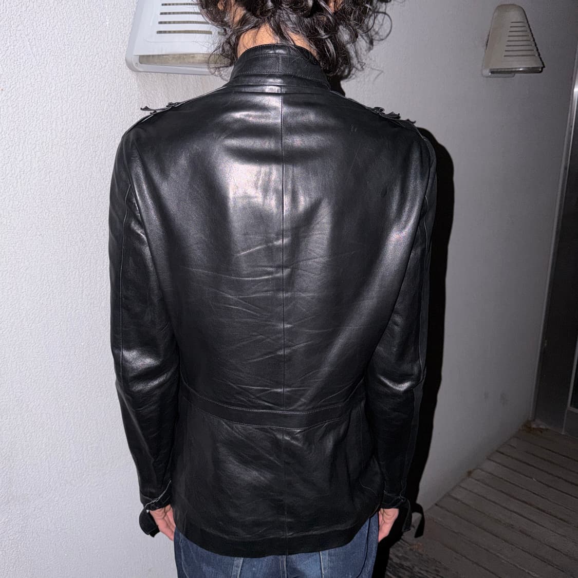 보테가 베네타 레더 필드 자켓 상품이미지2