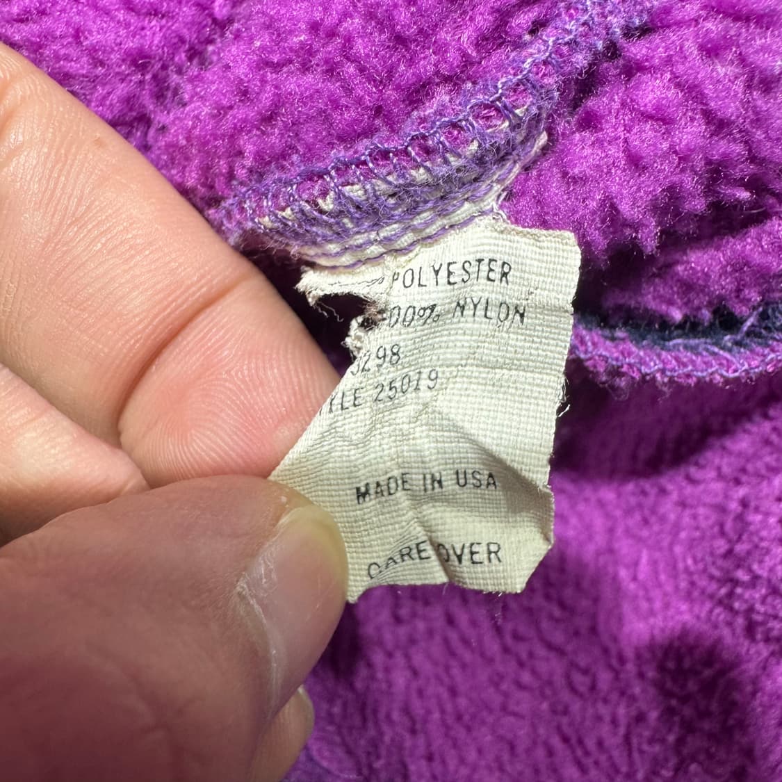 80s 파타고니아 플리스 퍼플 ( 100/OLD-8220 ) 상품이미지6