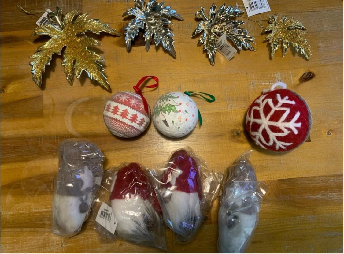 미사용 크리스마스 오너먼트 크리스마스 장식 일괄 상품이미지1