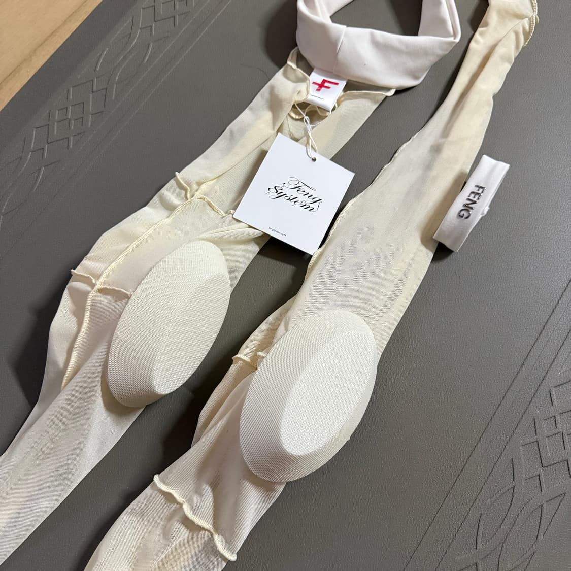 FENG SYSTEM tan gen tights 아이보리 스타킹 상품이미지5