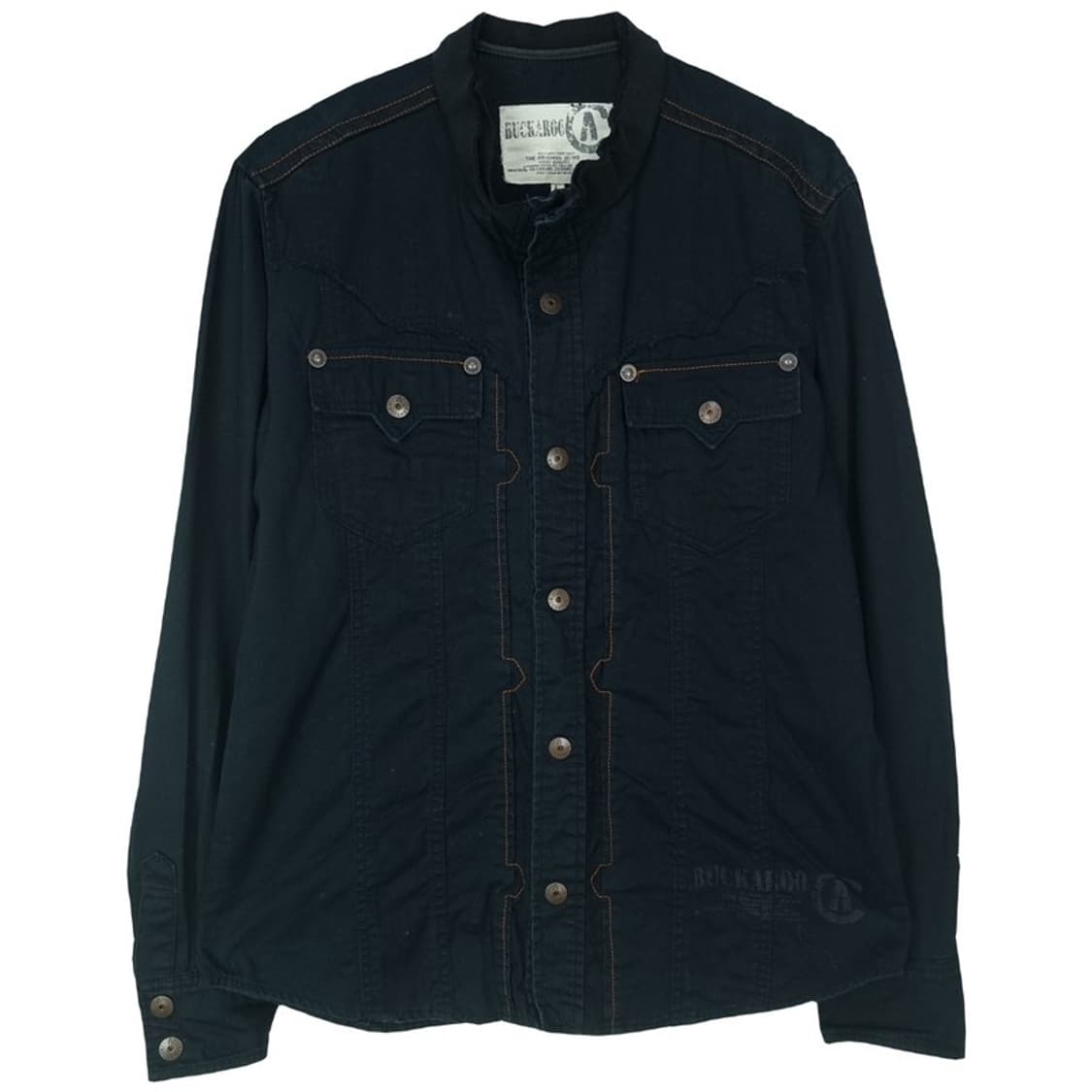 [버커루] 고딕 펑크 빈티지 셔츠 블랙 M18320 상품이미지2