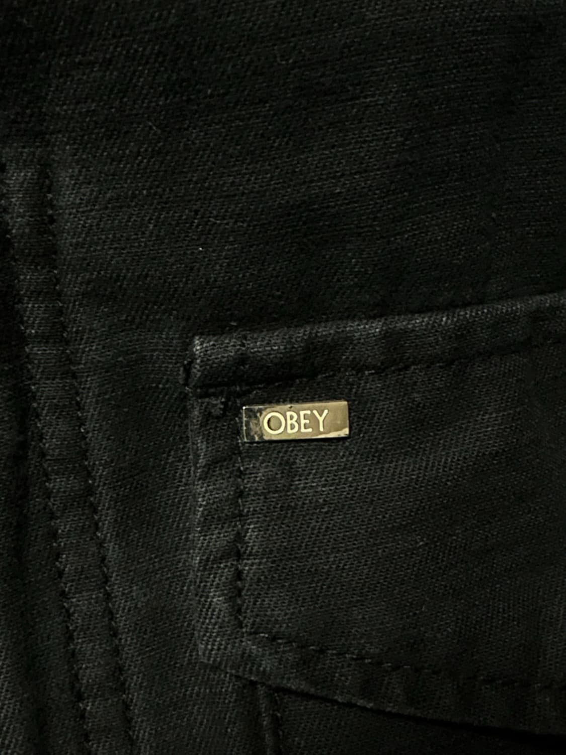 오베이 스몰로고 블랙 사파리 자켓 상품이미지2