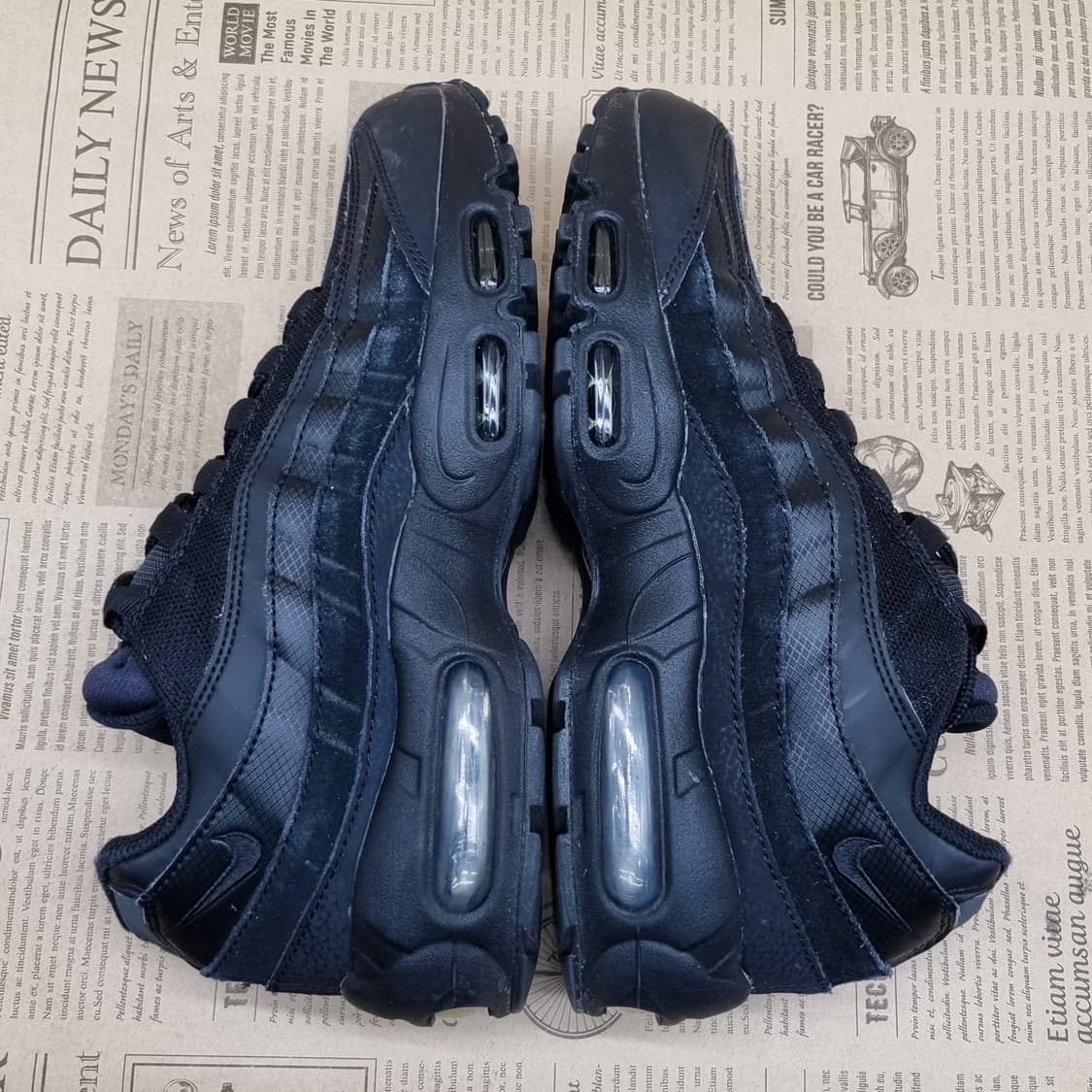 나이키 에어맥스 95 트리플블랙 운동화250 상품이미지5