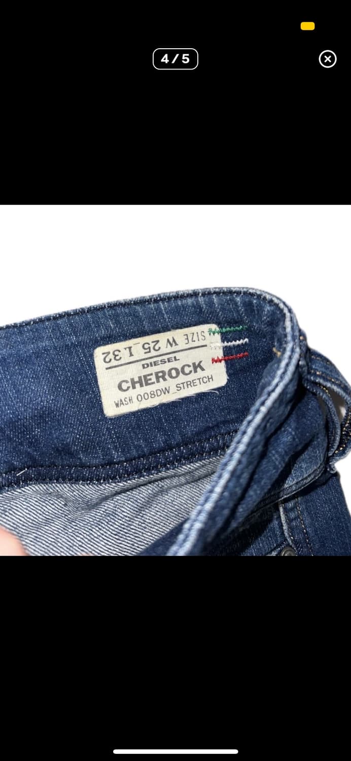 디젤 사이드 버튼 로우컷 데님 상품이미지4