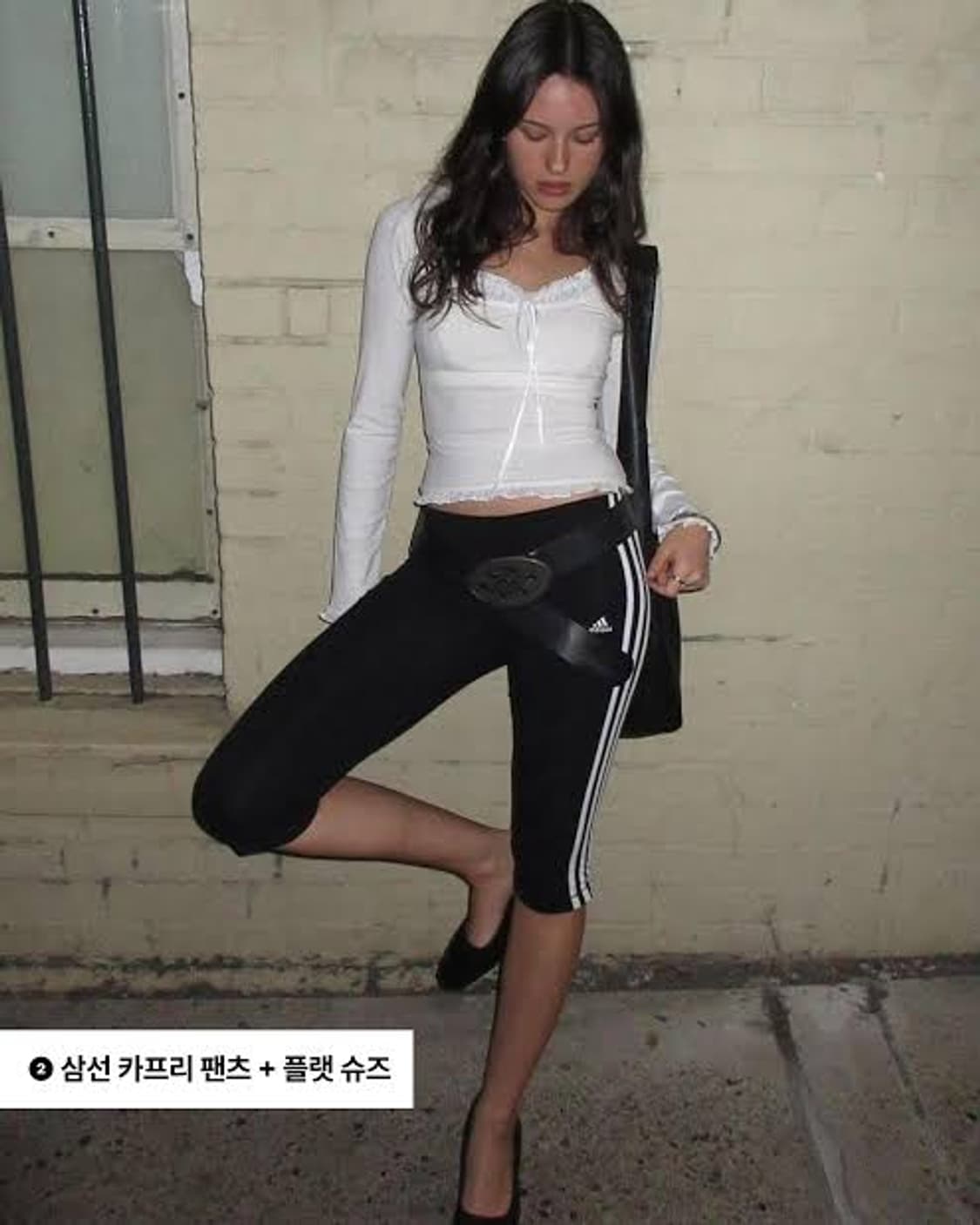 새상품)아디다스 카프리 삼선레깅스 바이커쇼츠 아디제로 에어리즘 상품이미지1