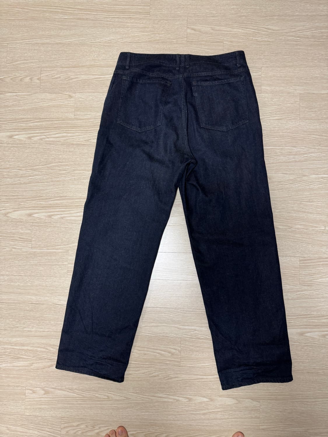 포터리 코튼 린넨 원워시드 와이드 데님 36 상품이미지3