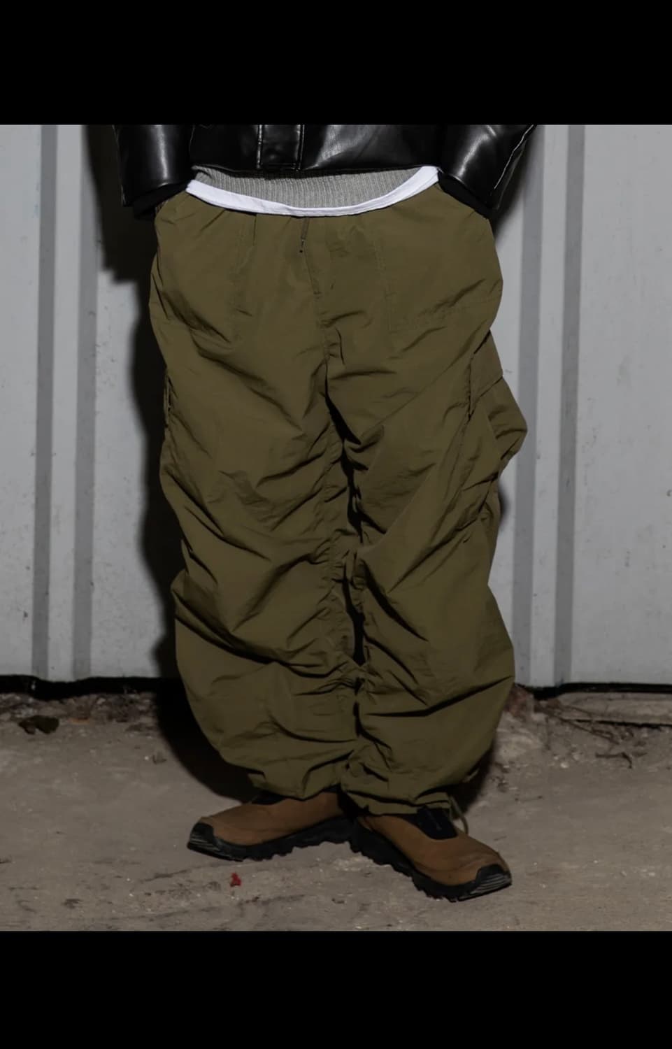 XP127 셔링 카고 팬츠 (KHAKI) 상품이미지7
