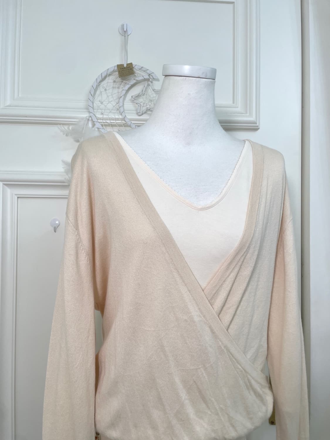 sheer coral wrap knit top&basic inner sl 상품이미지6