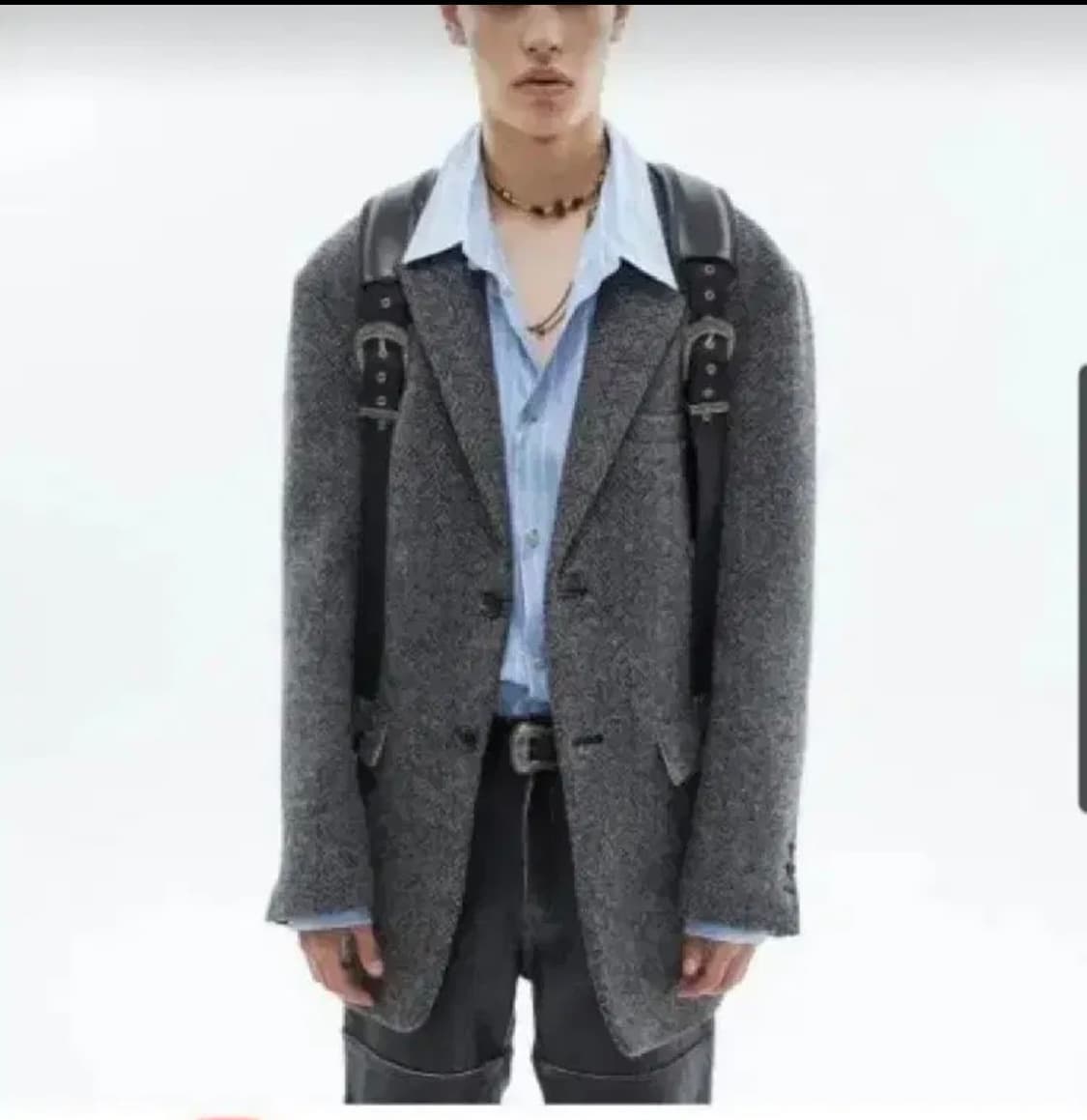 앤더슨벨 대디 클래식 울 자켓 헤링본 M사이즈 팝니다. 상품이미지7