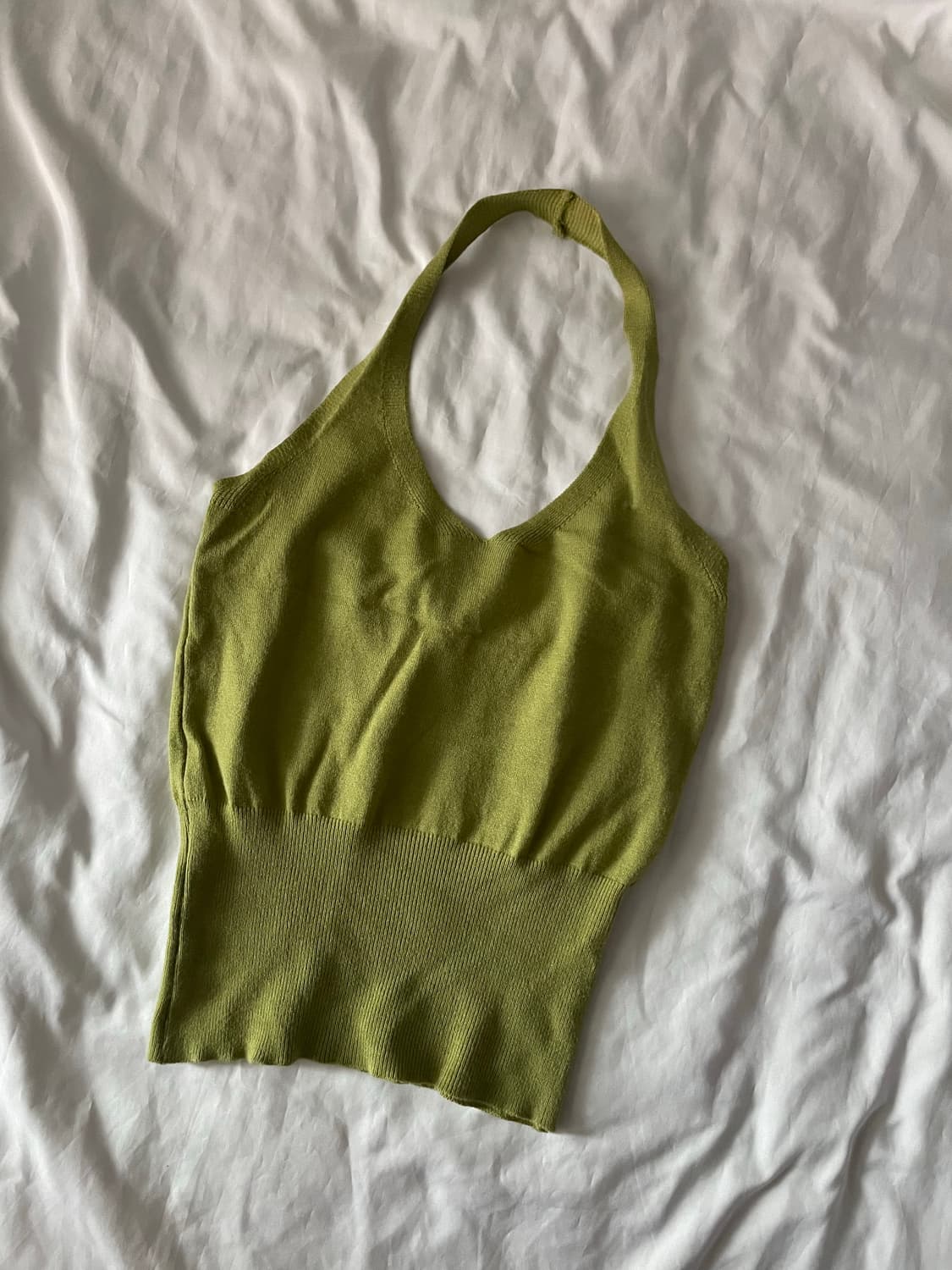 프로젝트웨이브 Duo Halter Cardigan Knit Set 올리브 상품이미지8
