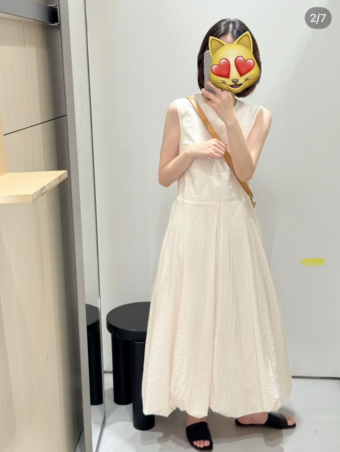 COS 슬리브리스 버블 헴 미디 드레스 32사이즈 새상품 상품이미지1