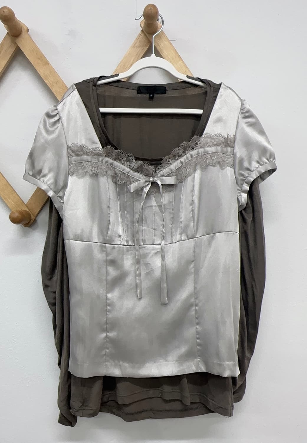 🤎라떼갸루 코디세트🤎 블라우스 프릴 로맨틱  상품이미지2