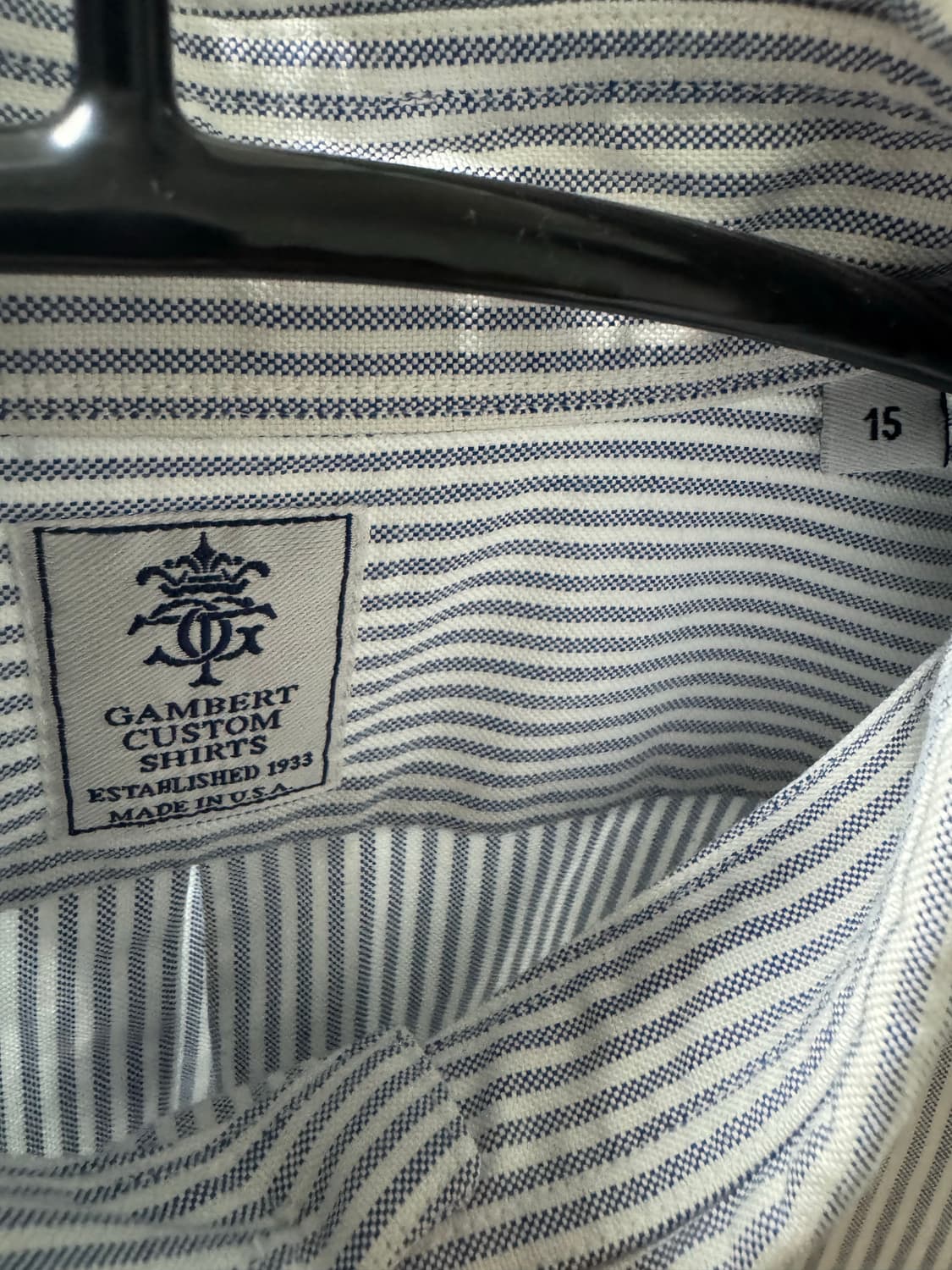 갬버트 셔츠 블루 스트라이프 gambert shirts 상품이미지3