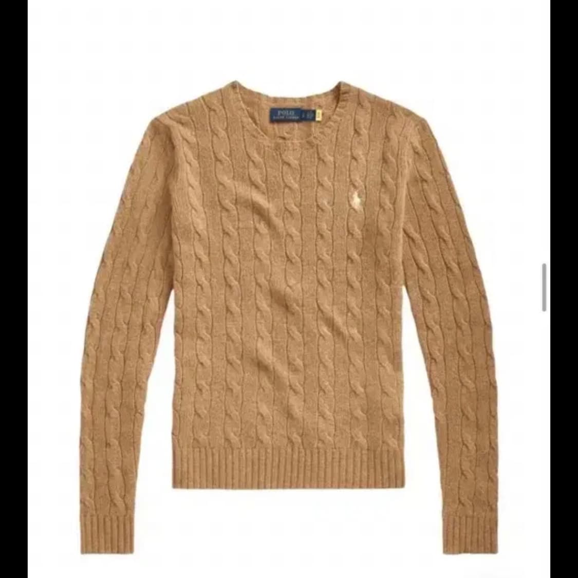 폴로 랄프로렌 여성 꽈배기 라운드 니트 브라운 s사이즈 상품이미지1