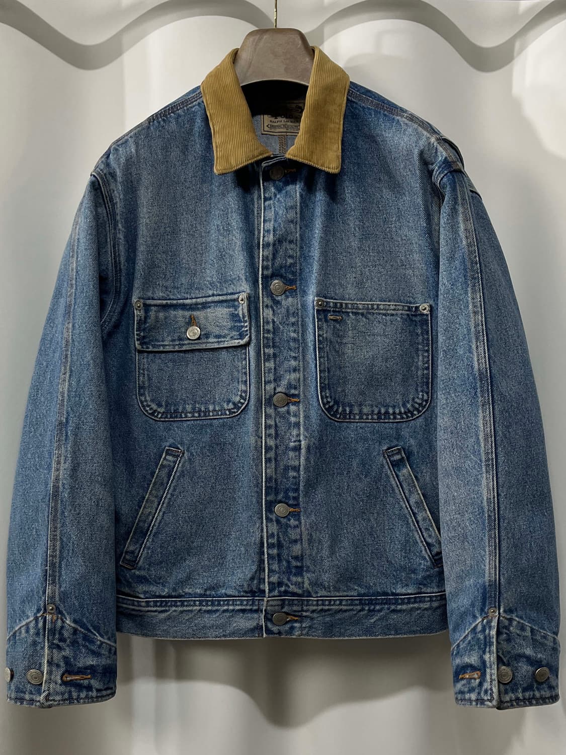 폴로 랄프로렌 코듀로이 덩가리 트러커 데님 자켓 상품이미지1