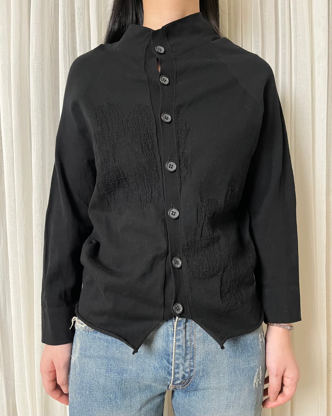 요지야마모토 하이넥 스웻 가디건 yohji yamamoto Y’s 상품이미지1