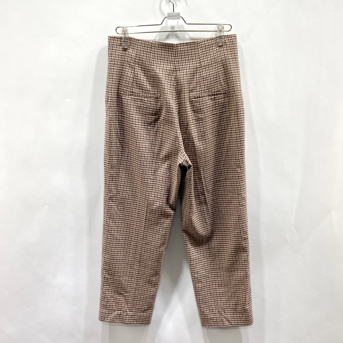 자라 하이웨스트 여성체크팬츠 L  상품이미지3