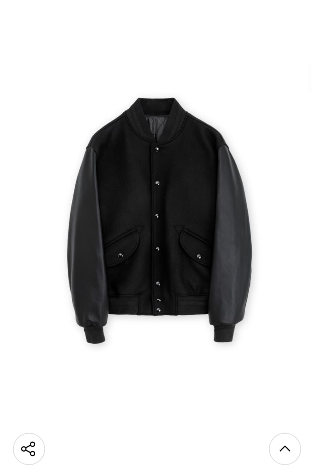 브라운야드 바시티 자켓 블랙 5사이즈 상품이미지8