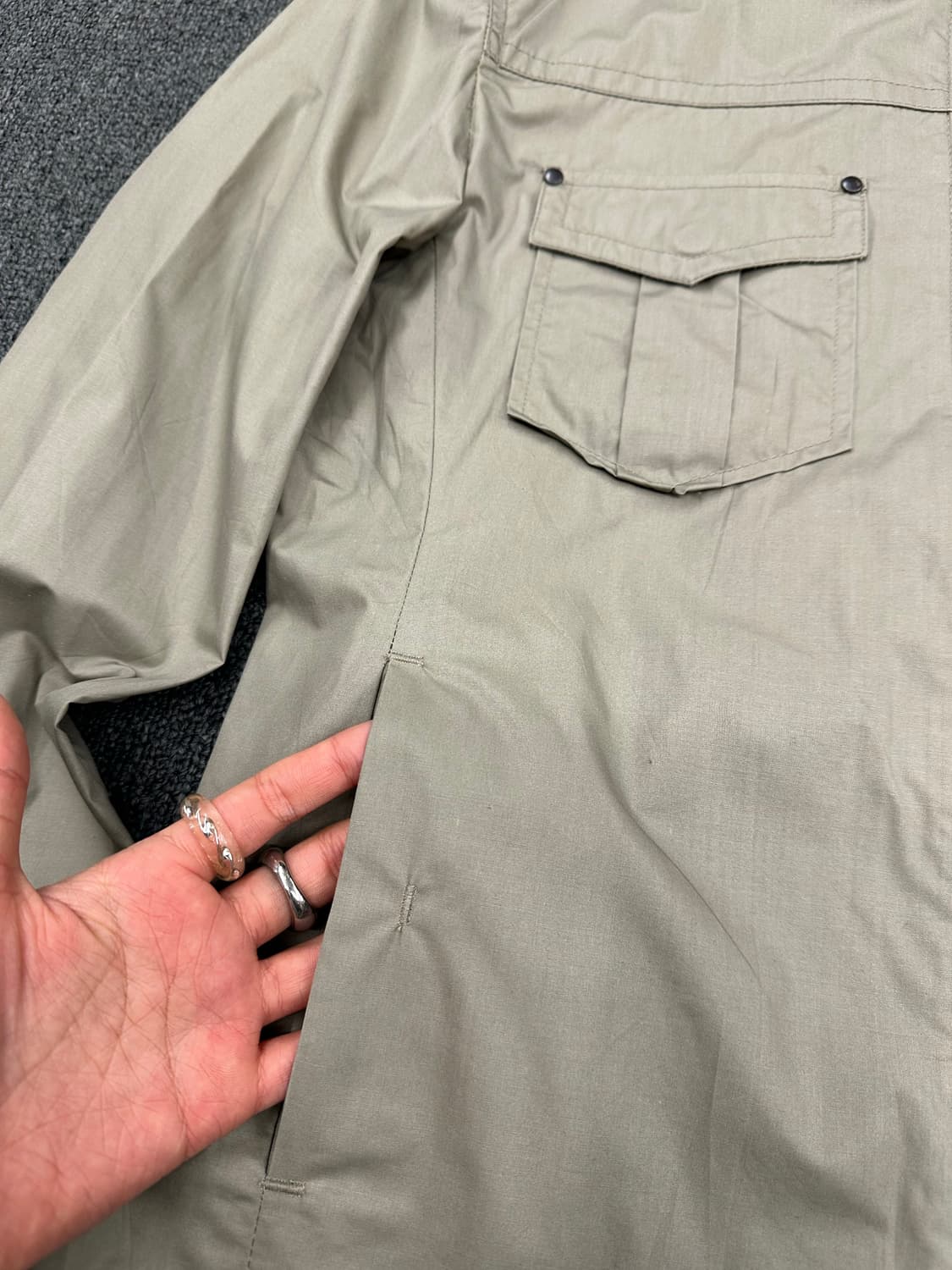 M)Comme Ca Ism vintage 여성 베이지 자켓 상품이미지4