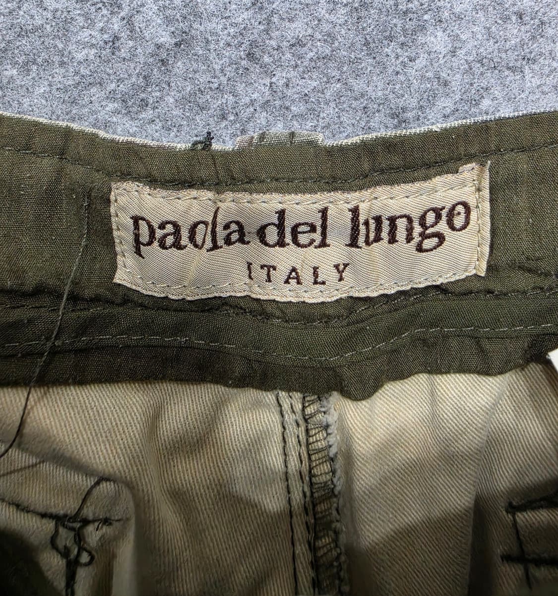 Paola Del Lungo Italy 빈티지 카모 카고 하프팬츠 반바지 상품이미지9