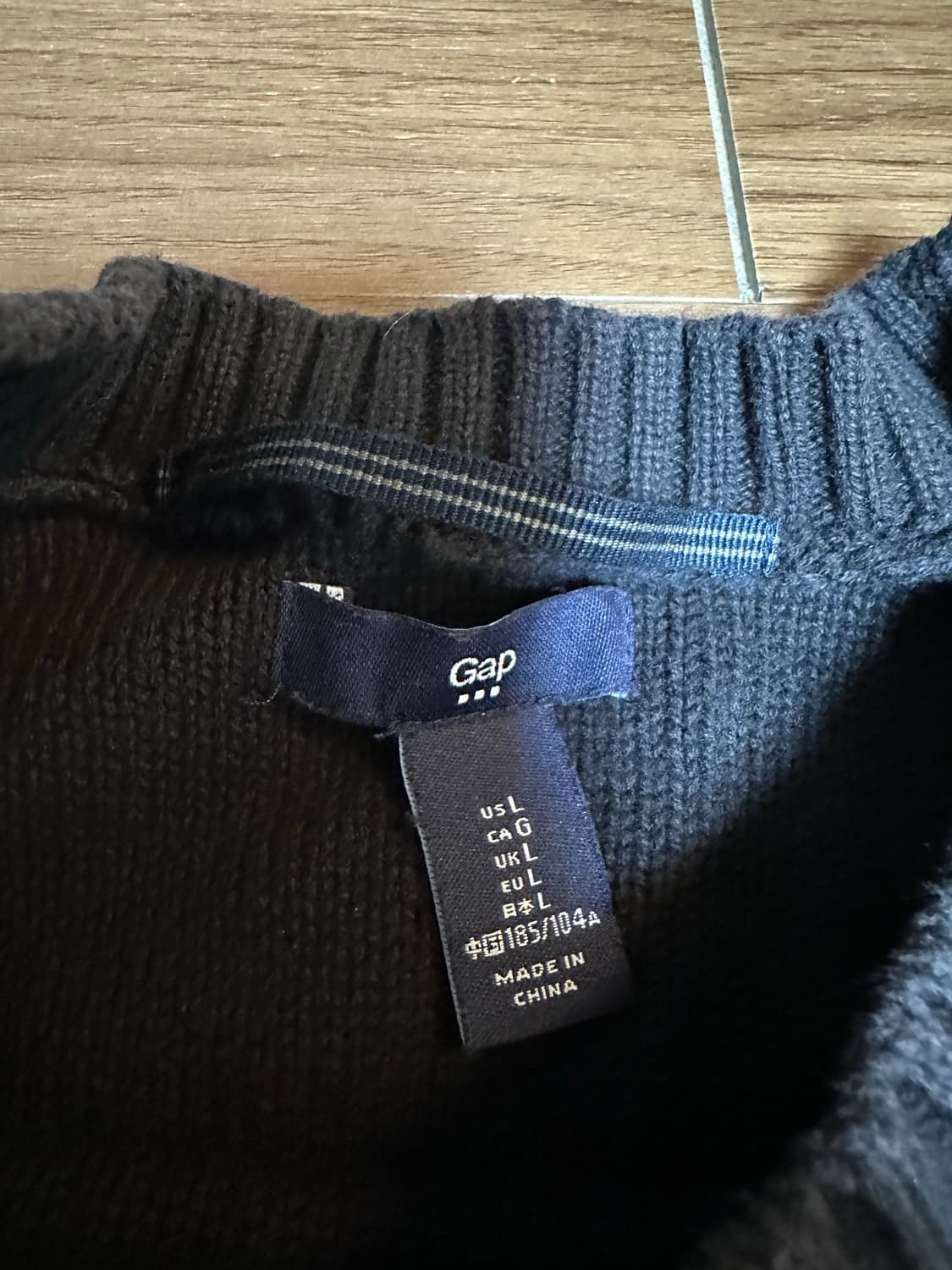 빈티지 올드갭 니트 네이비 라지 상품이미지2