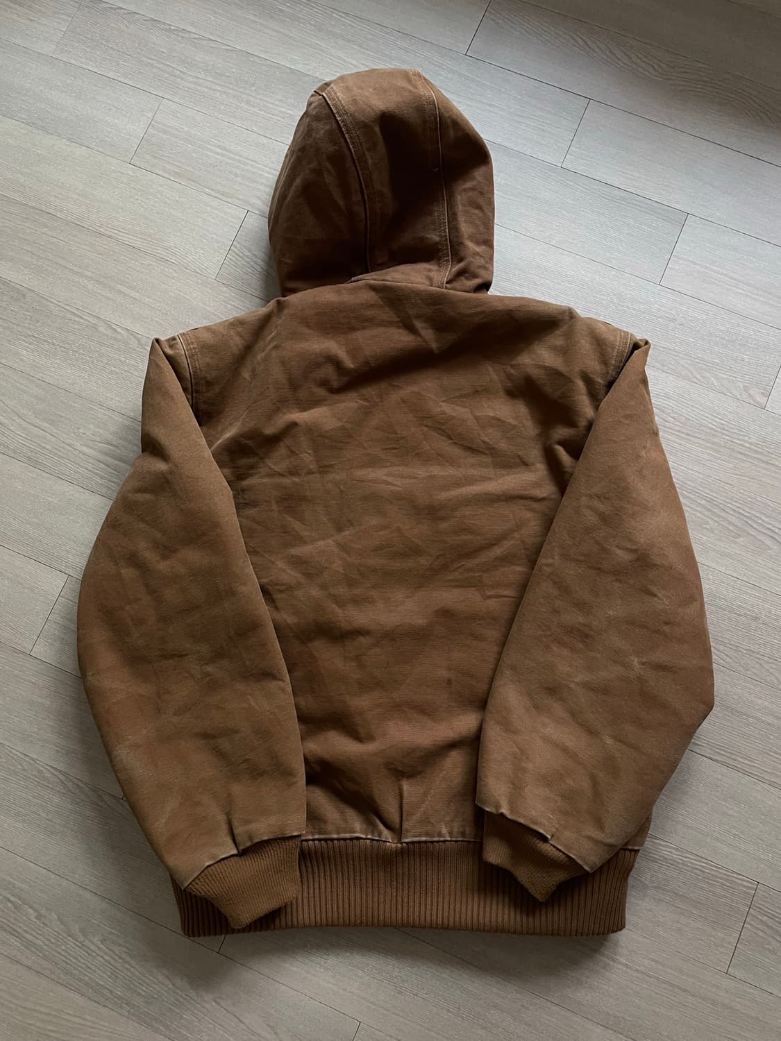 칼하트 j130 BRN 브라운 액티브 자켓 샌드스톤 상품이미지2