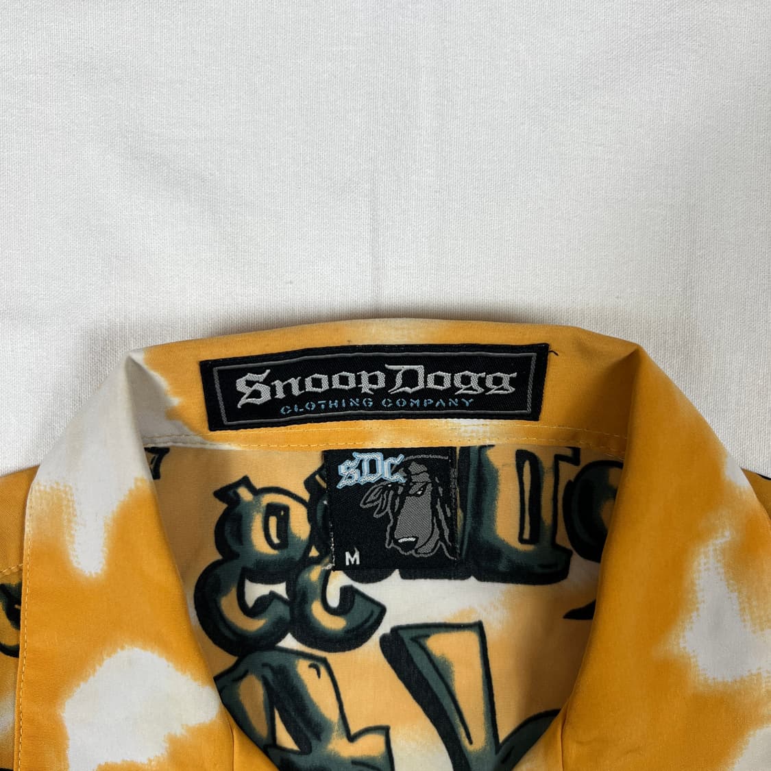 90’s 스눕독 snoop dogg 올프린트 반팔 셔츠 남방 상품이미지8