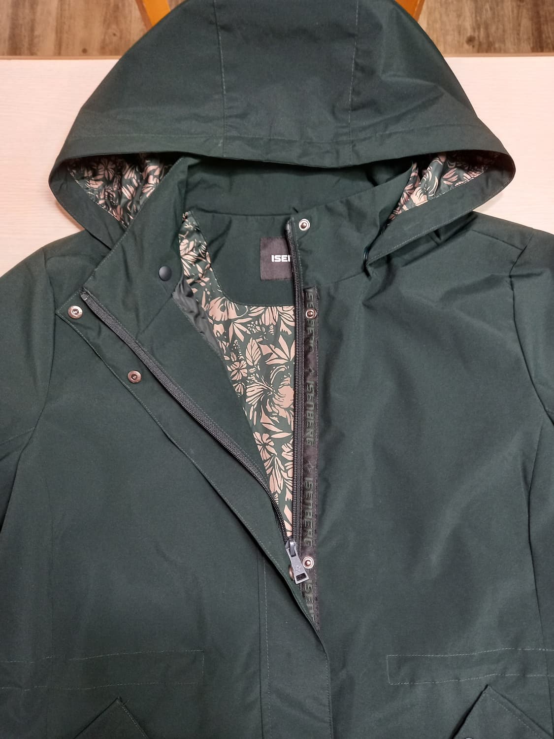 XL105 ISENBERG 바람막이 후드집업 다크그린 XL-472 상품이미지4