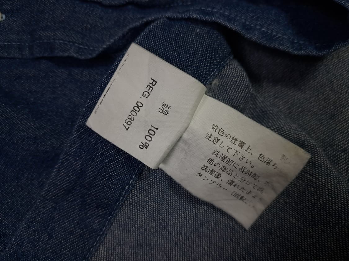 오리지날 90's 일본판 랄프로렌폴로 오버핏 데님 반팔 셔츠 상품이미지7